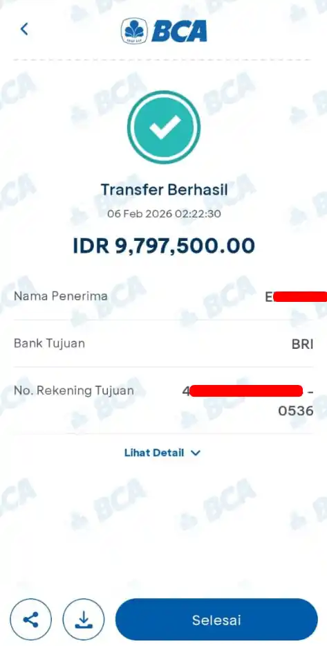 Bukti Transfer