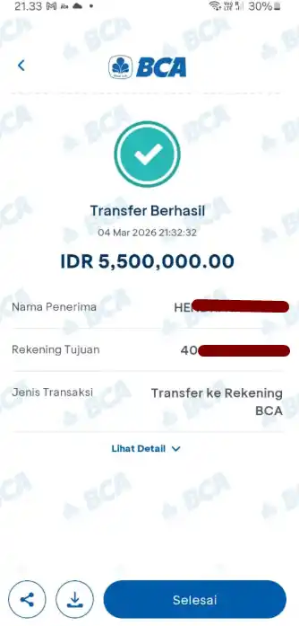 Bukti Transfer