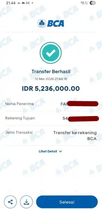 Bukti Transfer