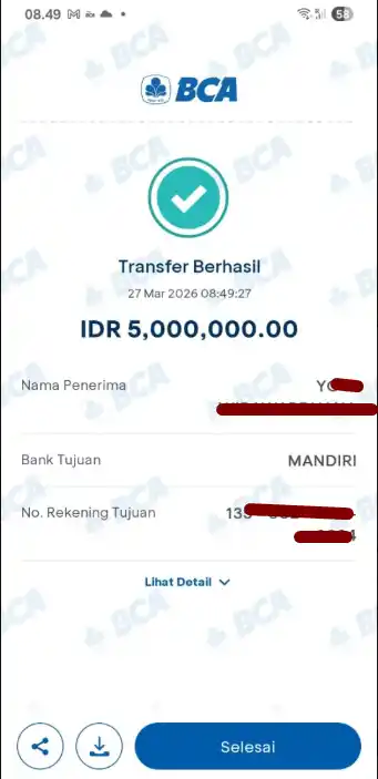 Bukti Transfer