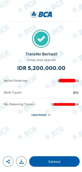 Bukti Transfer