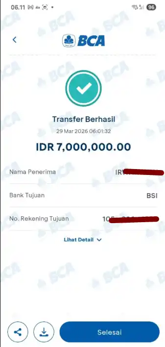Bukti Transfer