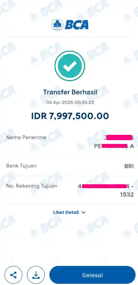 Bukti Transfer