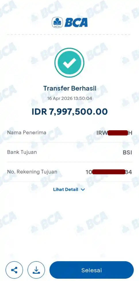 Bukti Transfer