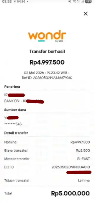 Bukti Transfer