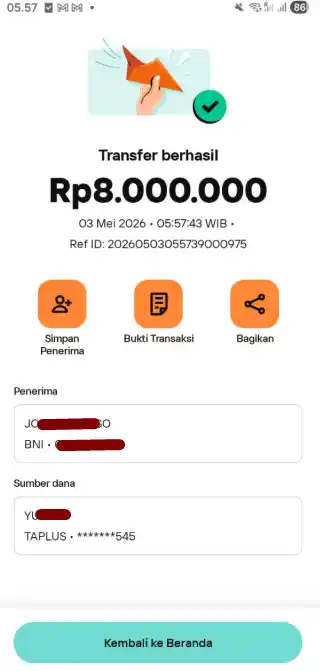 Bukti Transfer