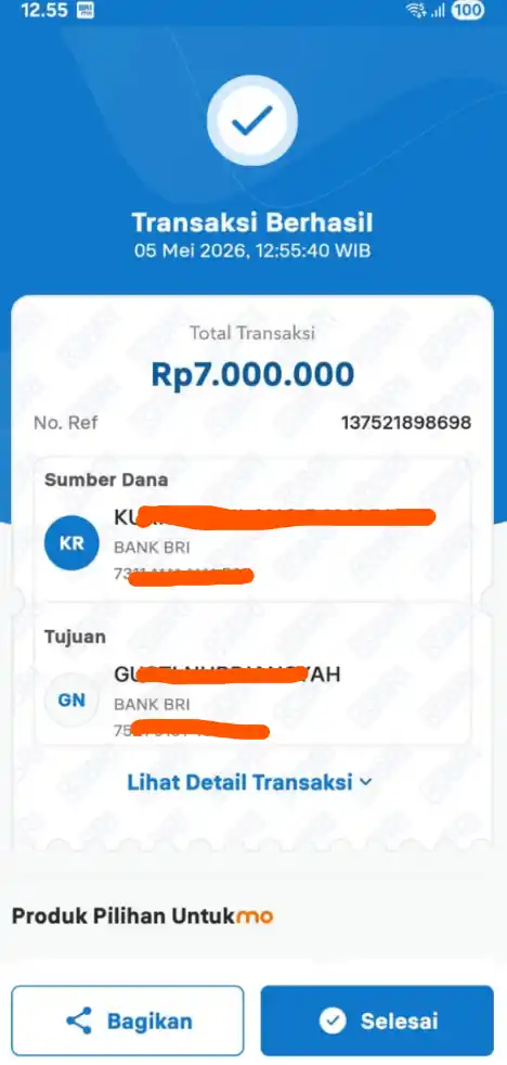 Bukti Transfer