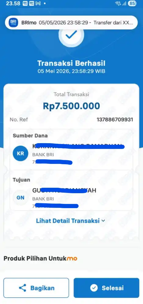 Bukti Transfer