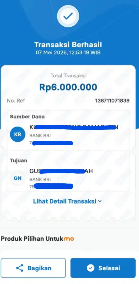 Bukti Transfer