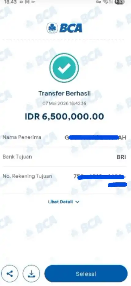Bukti Transfer