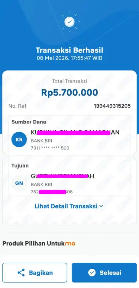 Bukti Transfer