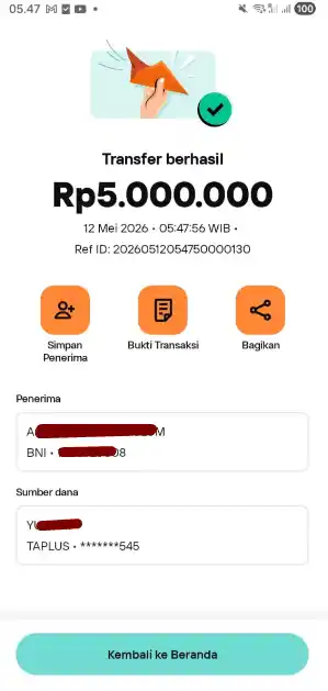 Bukti Transfer