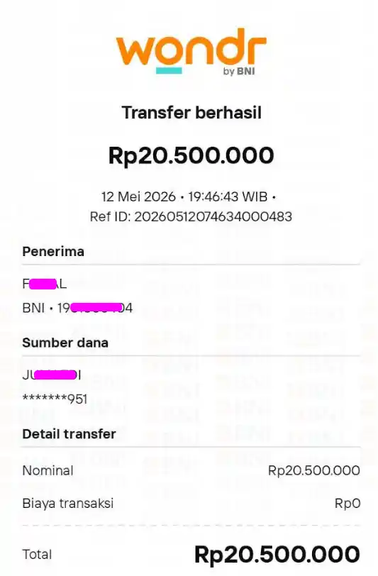 Bukti Transfer
