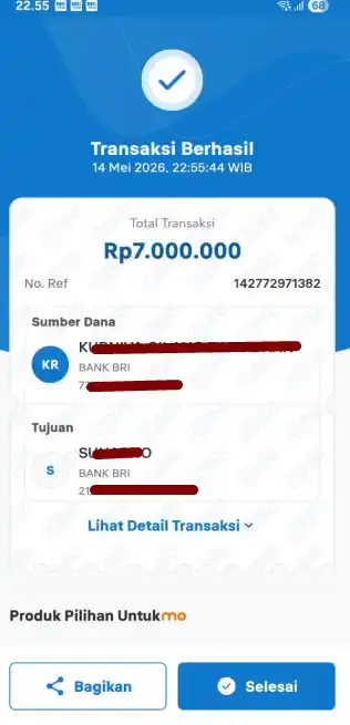 Bukti Transfer