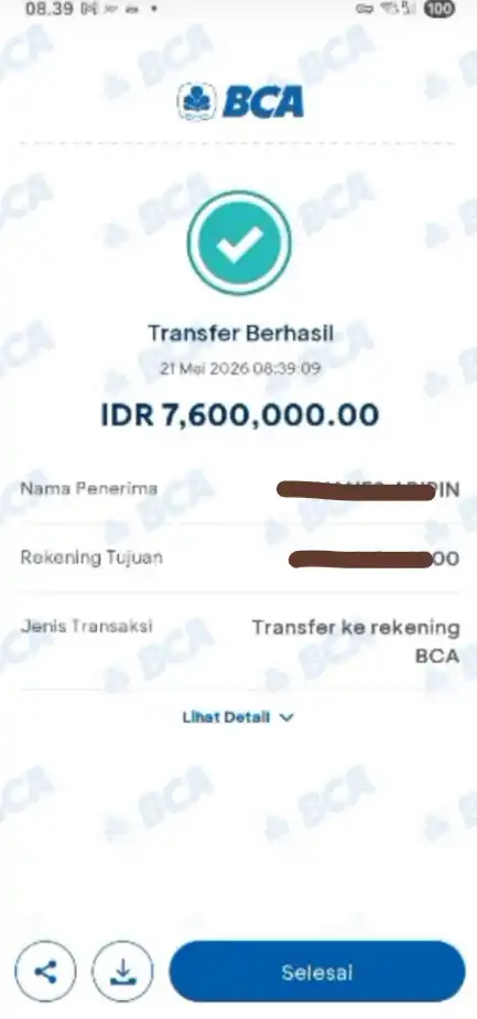 Bukti Transfer