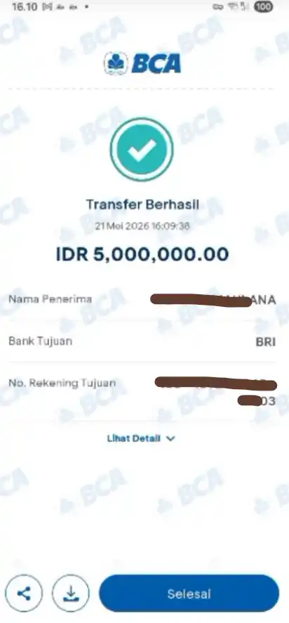 Bukti Transfer