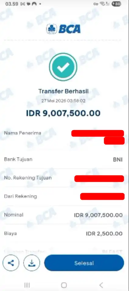 Bukti Transfer