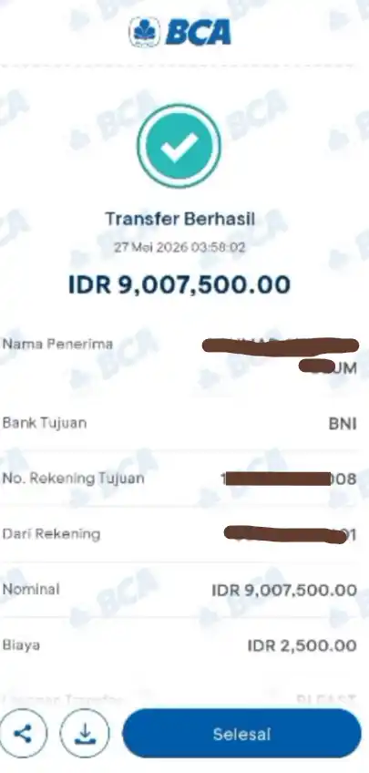 Bukti Transfer