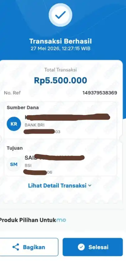 Bukti Transfer
