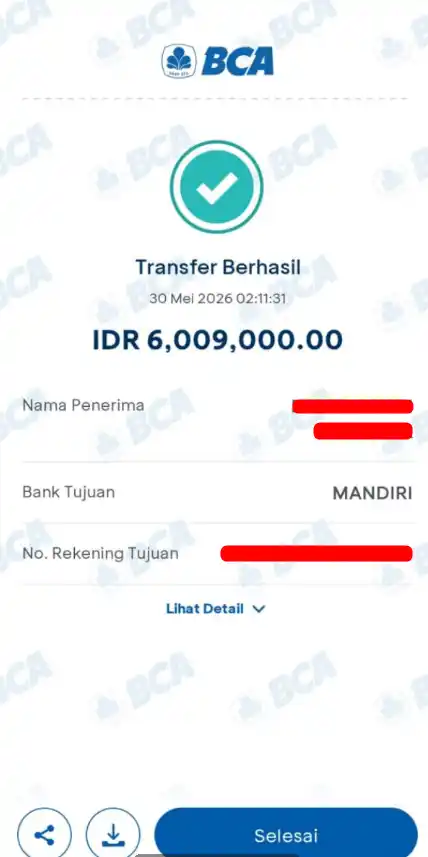 Bukti Transfer